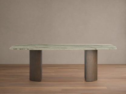 Saint Germain Stone Dining Table with Dauphine Base