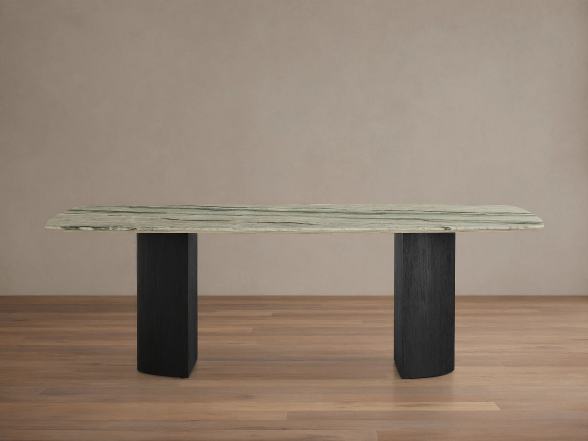 Saint Germain Stone Dining Table with Dauphine Base