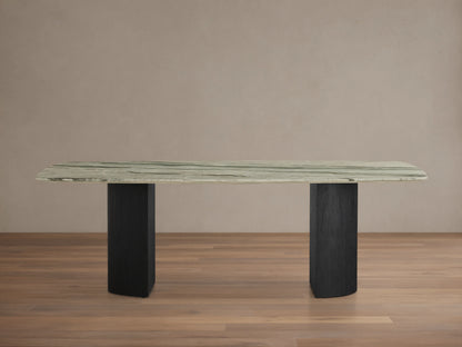 Saint Germain Stone Dining Table with Dauphine Base