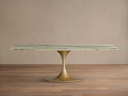 Saint Germain Stone Dining Table with Launette Base