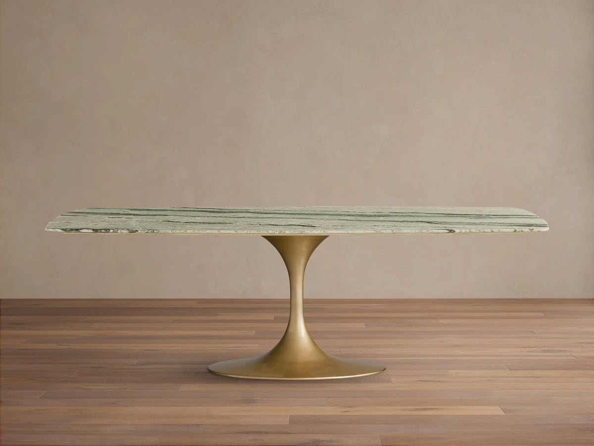 Saint Germain Stone Dining Table with Launette Base