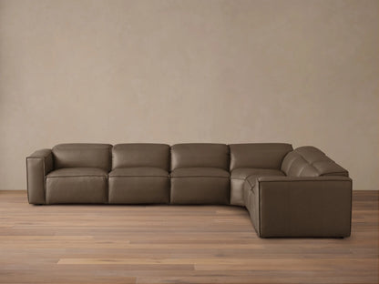 Coburn Leather Six Piece Motion Sectional