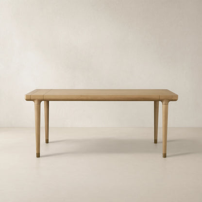 Eletta European White Oak Extensions Dining Table