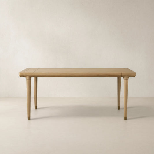 Eletta European White Oak Extensions Dining Table