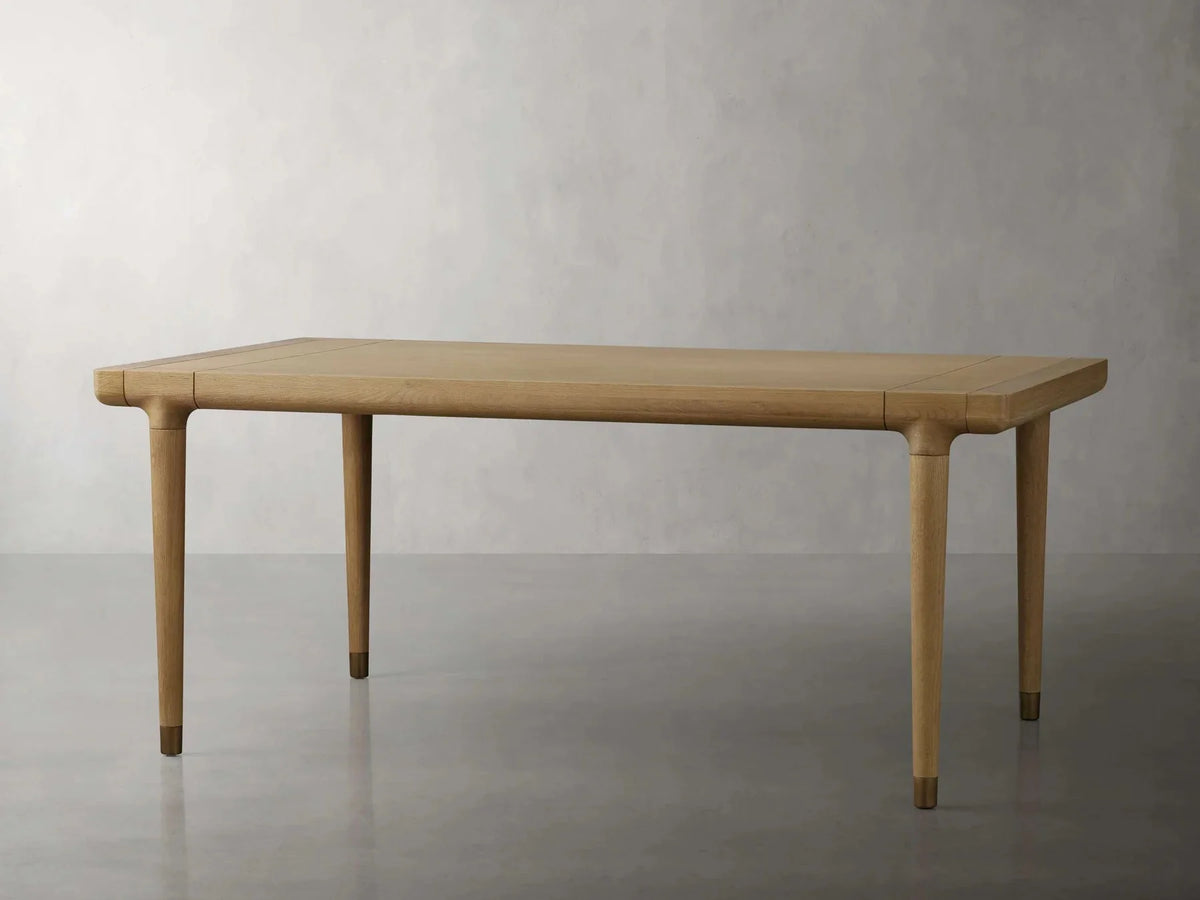 Eletta European White Oak Extensions Dining Table