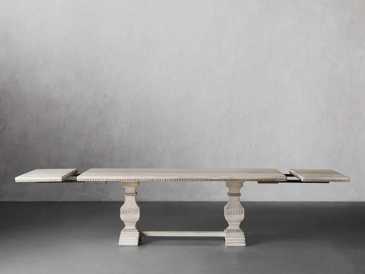 Cerea Amalfi Dual Extensions Rectangular Dining Table