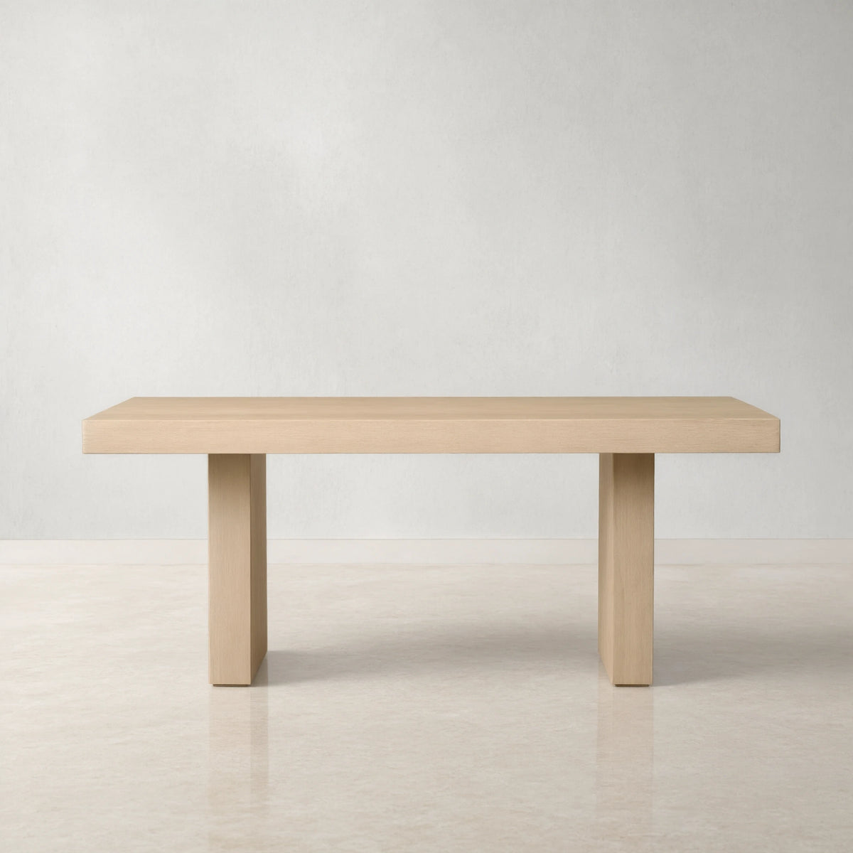 Modern Rustic Calvin Rectangle Oak Dining Table
