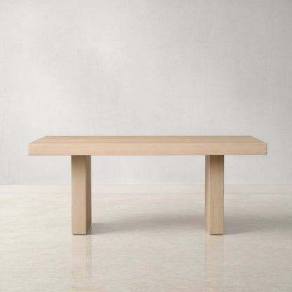 Modern Rustic Calvin Rectangle Oak Dining Table