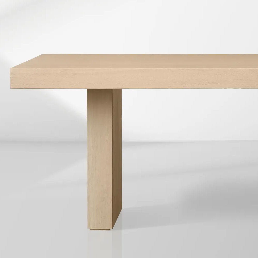 Modern Rustic Calvin Rectangle Oak Dining Table