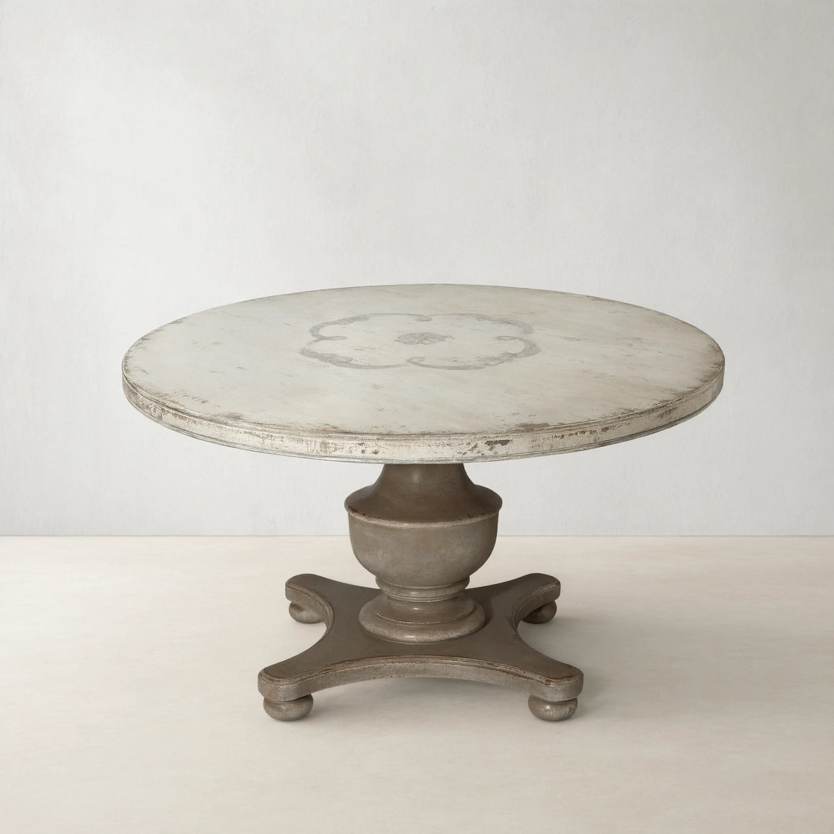 Biancca Round Dining Table Hand-painted floral in Italy