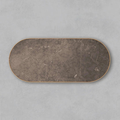 Luxury Aster Dining Table With Stone Inlay Top