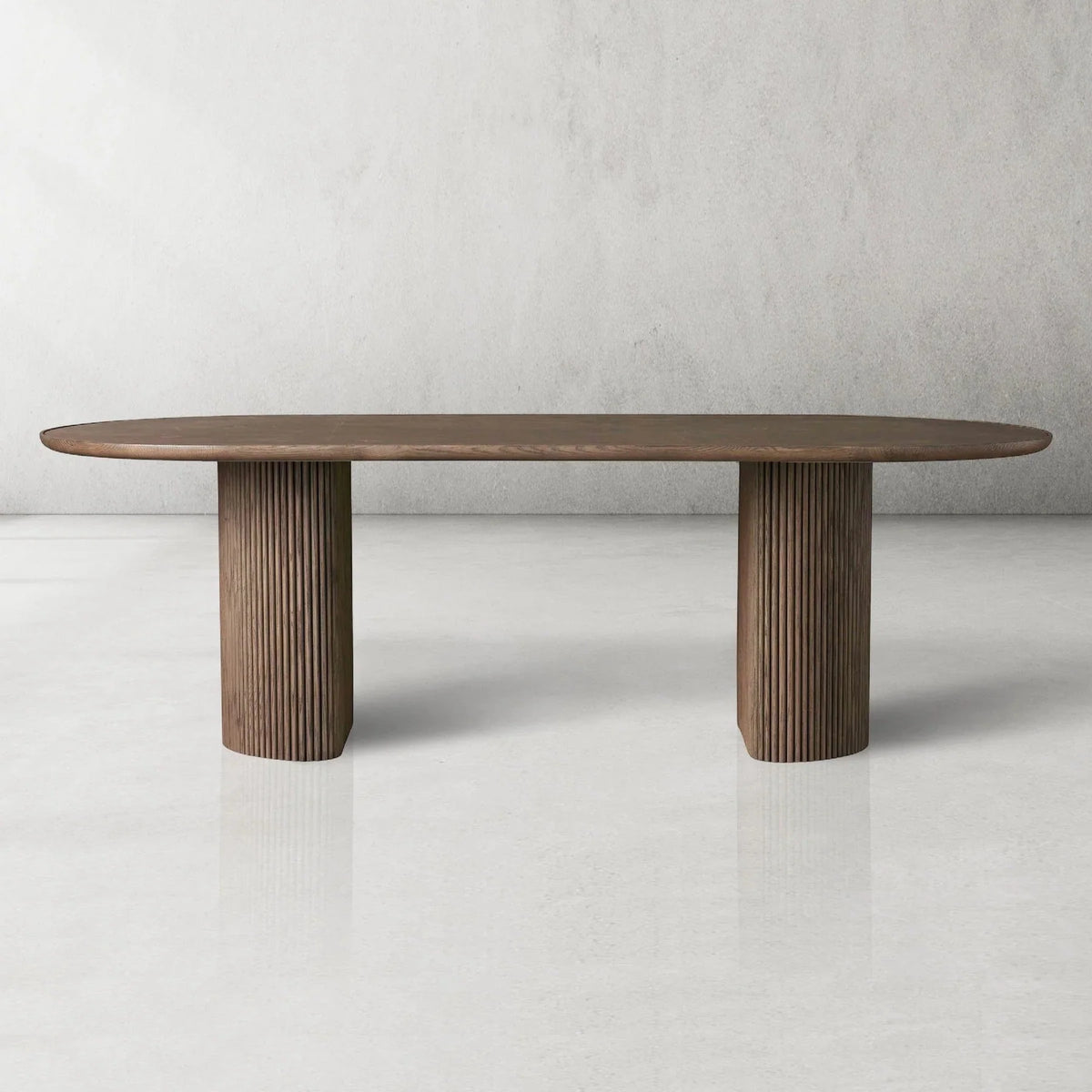 Luxury Aster Dining Table With Stone Inlay Top