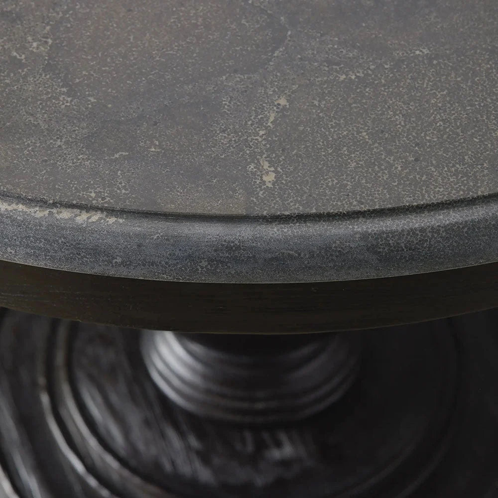 Luca Natural Stone Top Dining Table With Pine Base