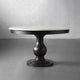 EBONY / WHITE MARBLE / 39"