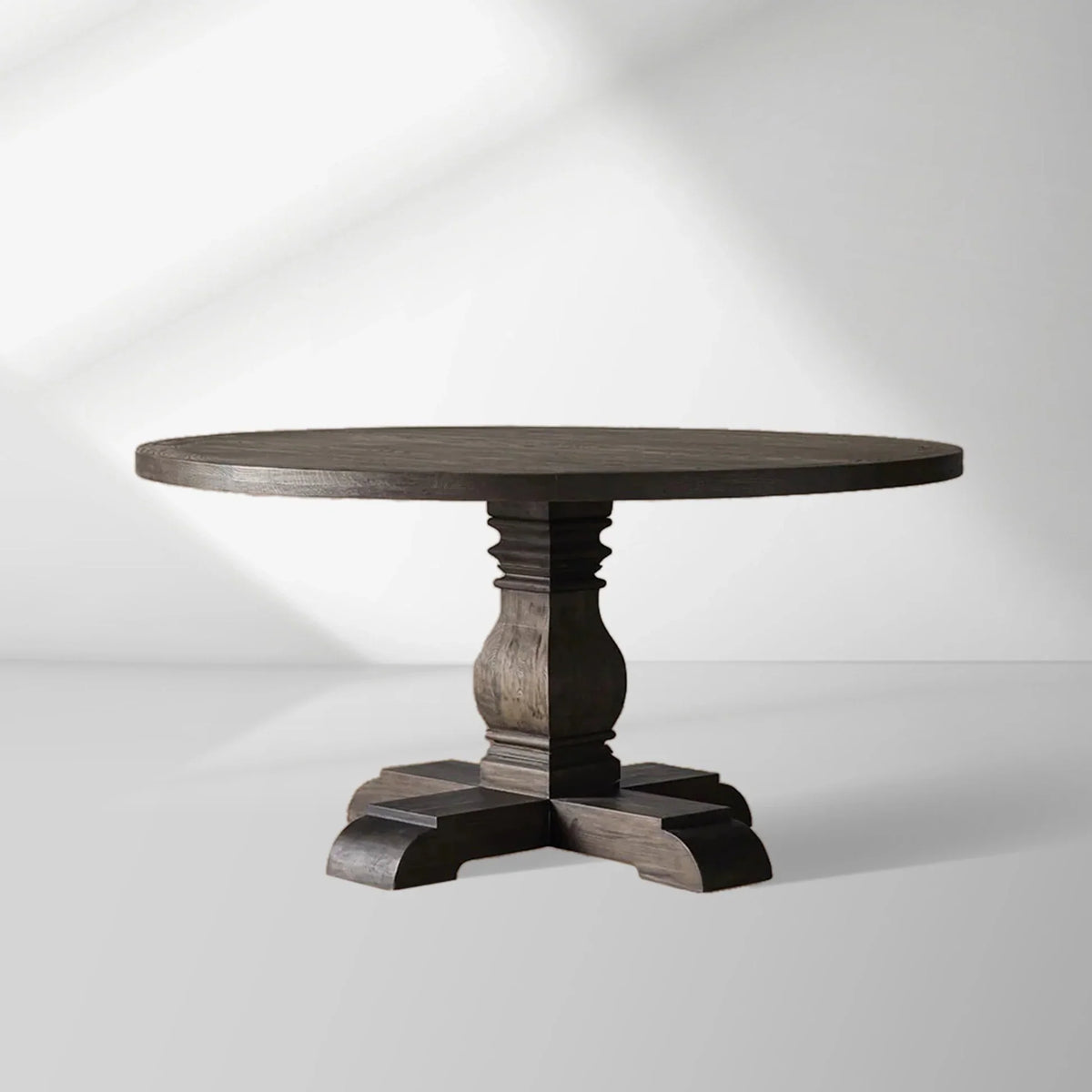 Kensington Round Solid Oak Top Dining Table with Finnish Pine Base