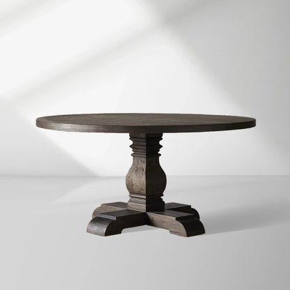 Kensington Round Solid Oak Top Dining Table with Finnish Pine Base