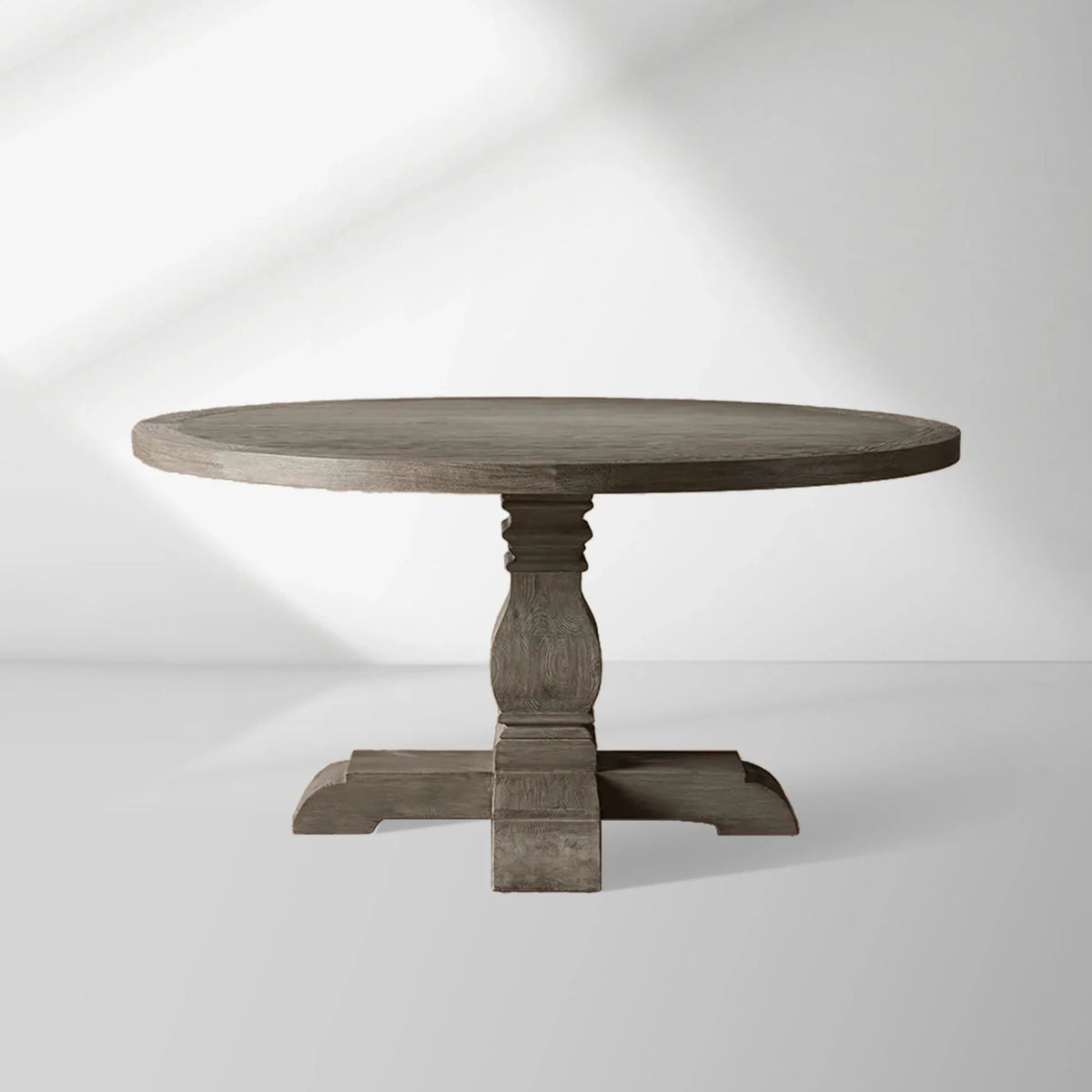 Kensington Round Solid Oak Top Dining Table with Finnish Pine Base