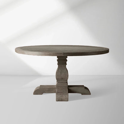 Kensington Round Solid Oak Top Dining Table with Finnish Pine Base