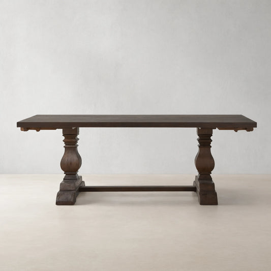 Kensington Dual Extensions Dining Table with Solid Pine Base