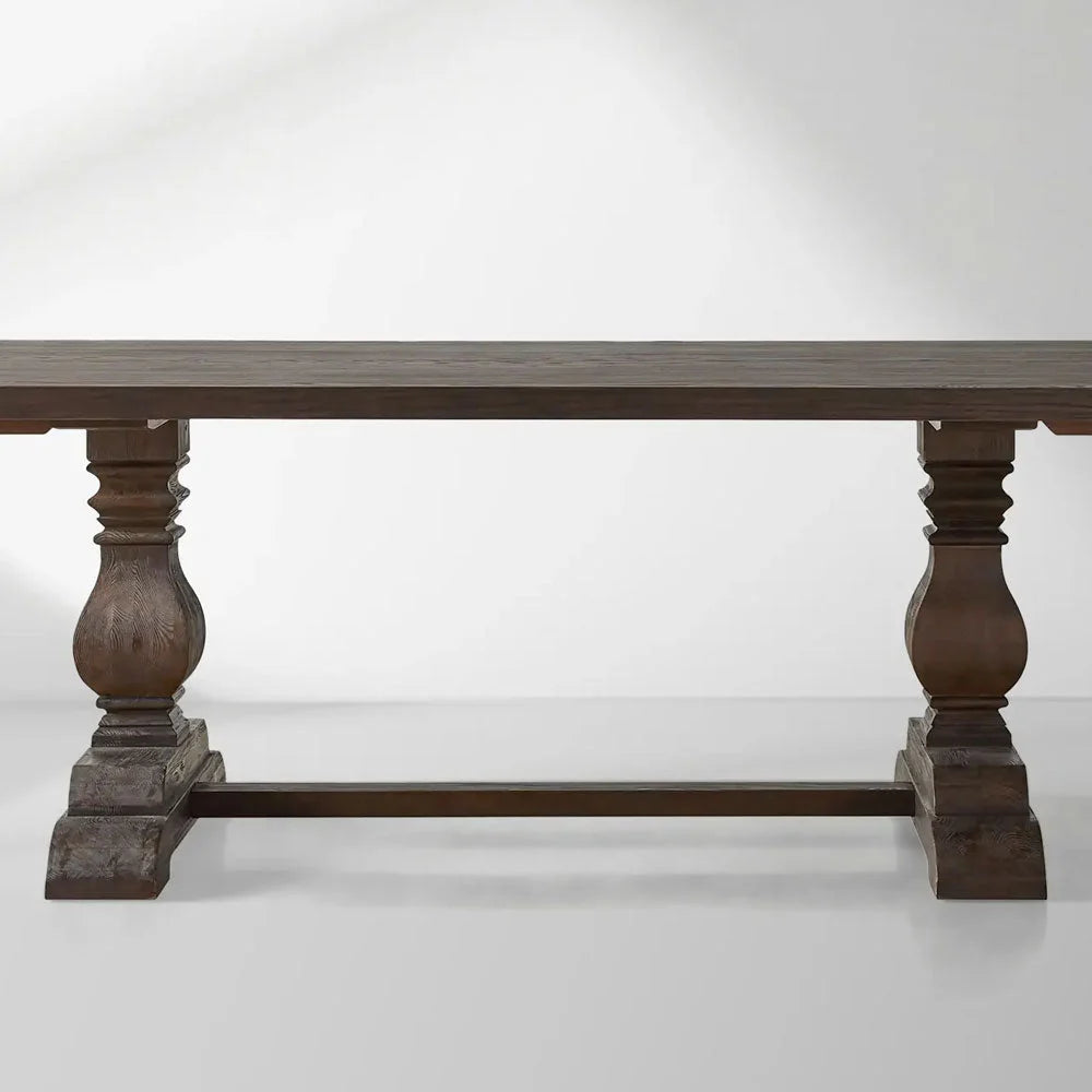Kensington Dual Extensions Dining Table with Solid Pine Base