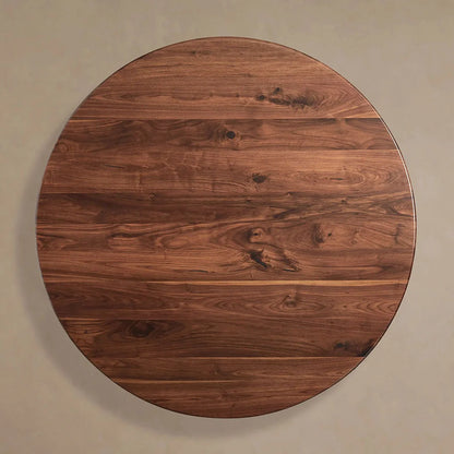 Jacob Modern Simplicity Round Dining Table with Vertex Base