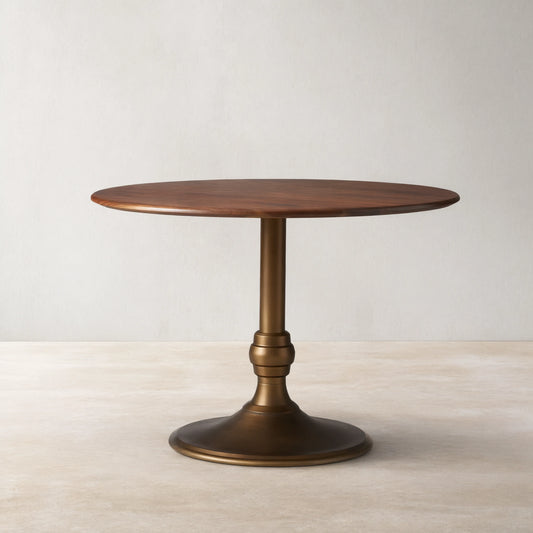 Modern Jacob Bistro Table with Wade Solid Cast Base