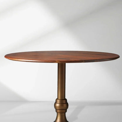 Modern Jacob Bistro Table with Wade Solid Cast Base