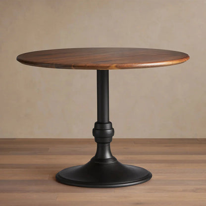 Modern Jacob Bistro Table with Wade Solid Cast Base