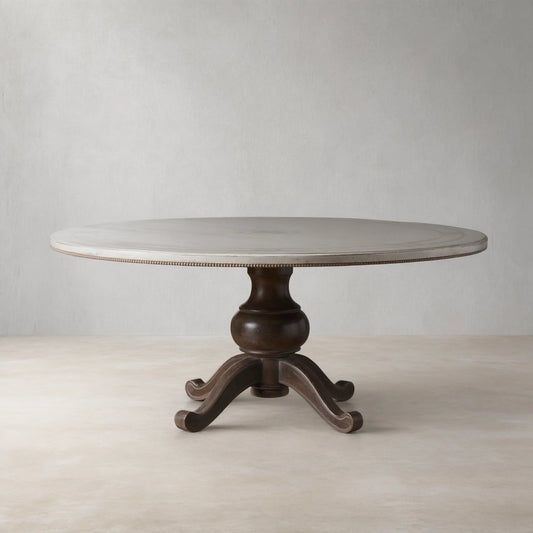 Girardi Geo Link Bell'Arte Hand-Painted Round Dining Table