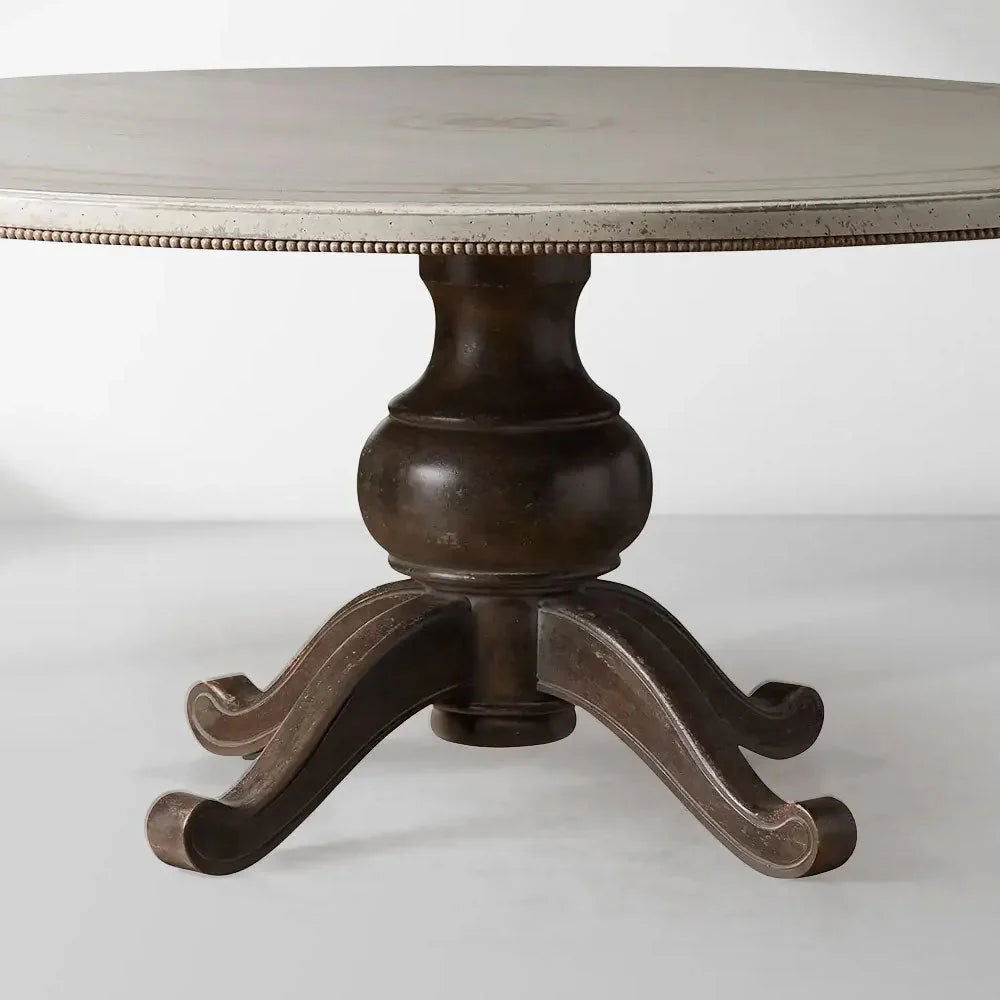 Girardi Geo Link Bell'Arte Hand-Painted Round Dining Table