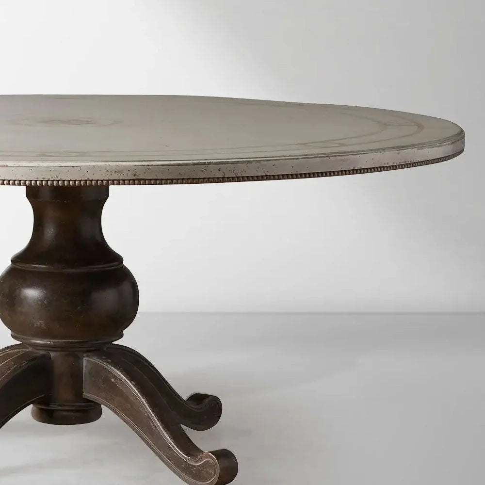 Girardi Geo Link Bell'Arte Hand-Painted Round Dining Table