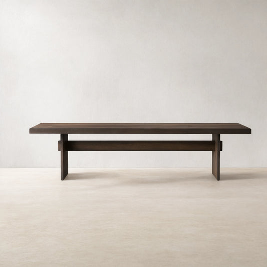 Mihaela Romanian Oak Dining Table in Chestnut