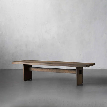Mihaela Romanian Oak Dining Table in Chestnut