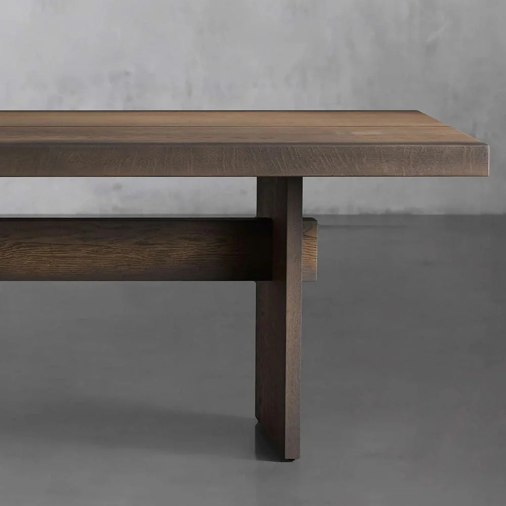 Mihaela Romanian Oak Dining Table in Chestnut