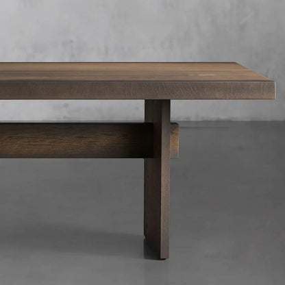Mihaela Romanian Oak Dining Table in Chestnut
