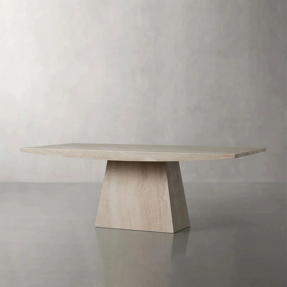 Ilaria Italian Travertine Dining Table