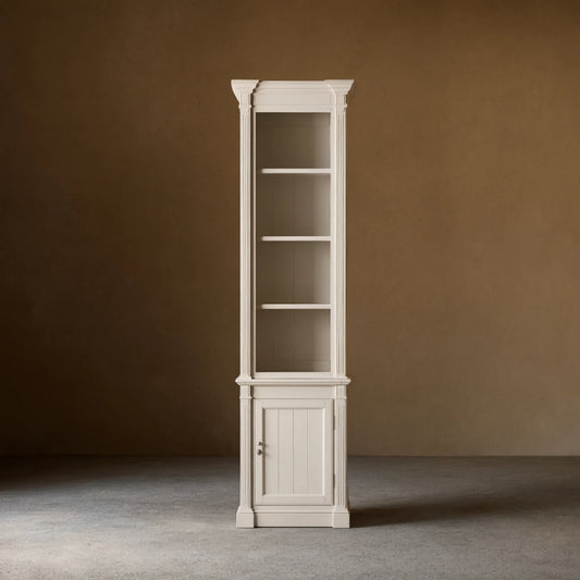 Athens Narrow Bookcase Single Row Display Cabinet