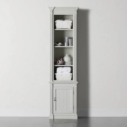 Athens Narrow Bookcase Single Row Display Cabinet