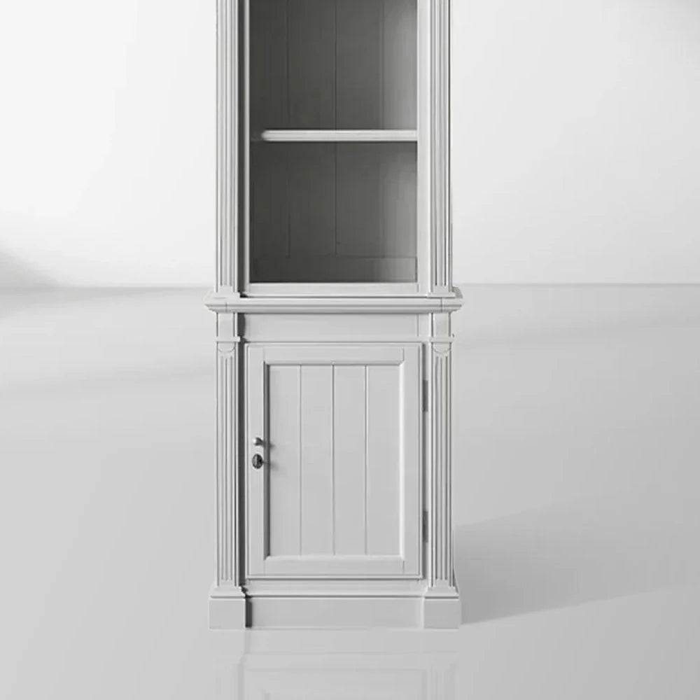 Athens Narrow Bookcase Single Row Display Cabinet