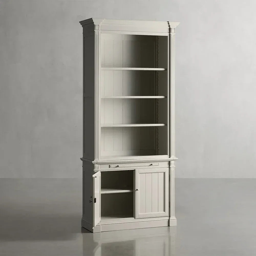 Athens Old-World Modular Solid Wood Bookcase