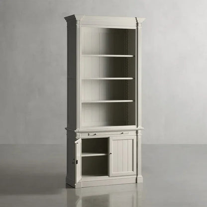 Athens Old-World Modular Solid Wood Bookcase