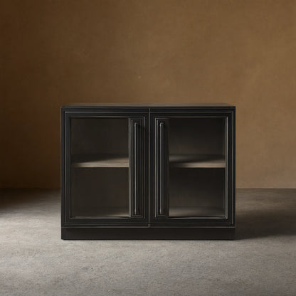 Factory Small Cabinet with Tempered Glass Doors