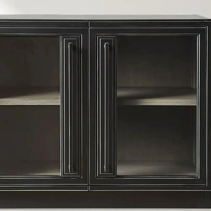Factory Small Cabinet with Tempered Glass Doors
