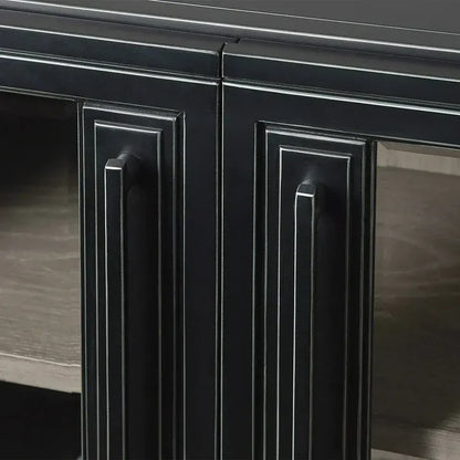 Factory Small Cabinet with Tempered Glass Doors