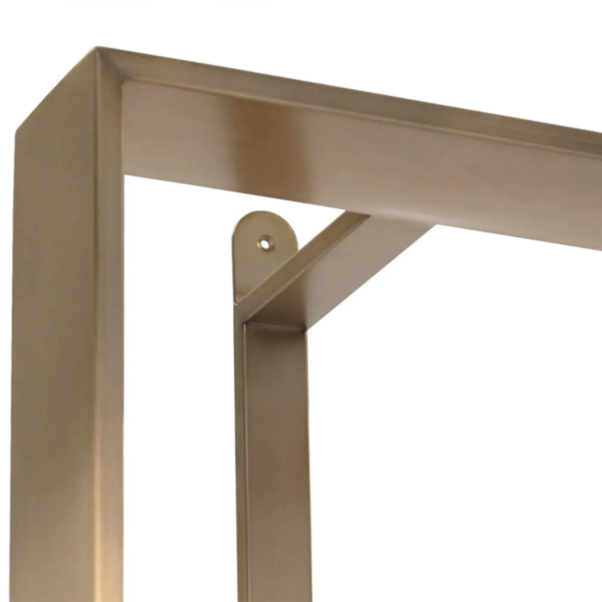 Dolton Modern Bookcase in Stainless Steel Frame