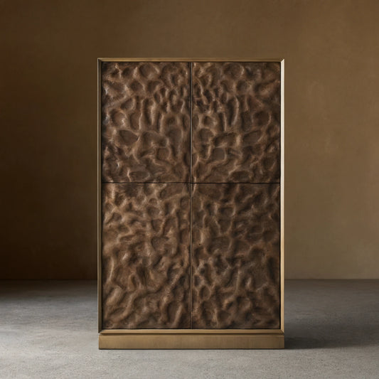Condesa Hand-Carved Cabinet With 2 drawers