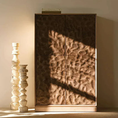 Condesa Hand-Carved Cabinet With 2 drawers