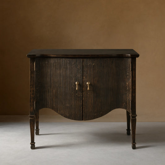 Conrad Hall Chest Cabinet Solid Birch Wood Sideboard