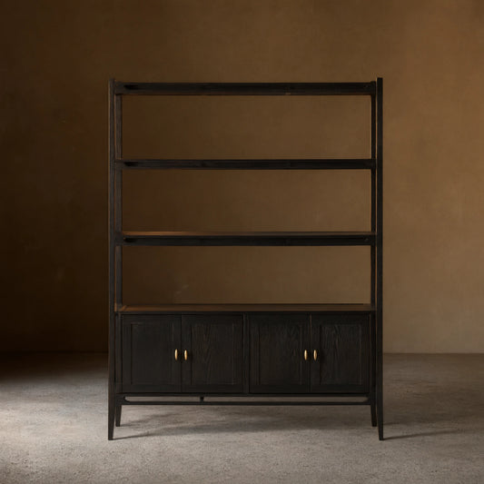 Brock Bookcase in Dark Twilight Finish