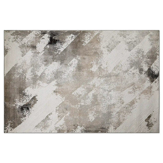 Puxina Abstract Brushstroke Neutral Area Rug with Casual Art & a Sense of Relaxation Carpet Modern Brushstroke Wash Style